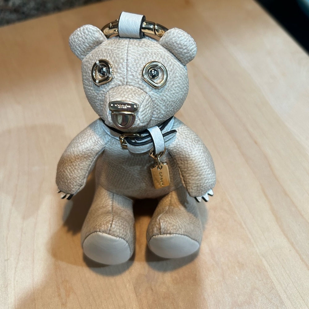 Coach collectible signature bear bag charm